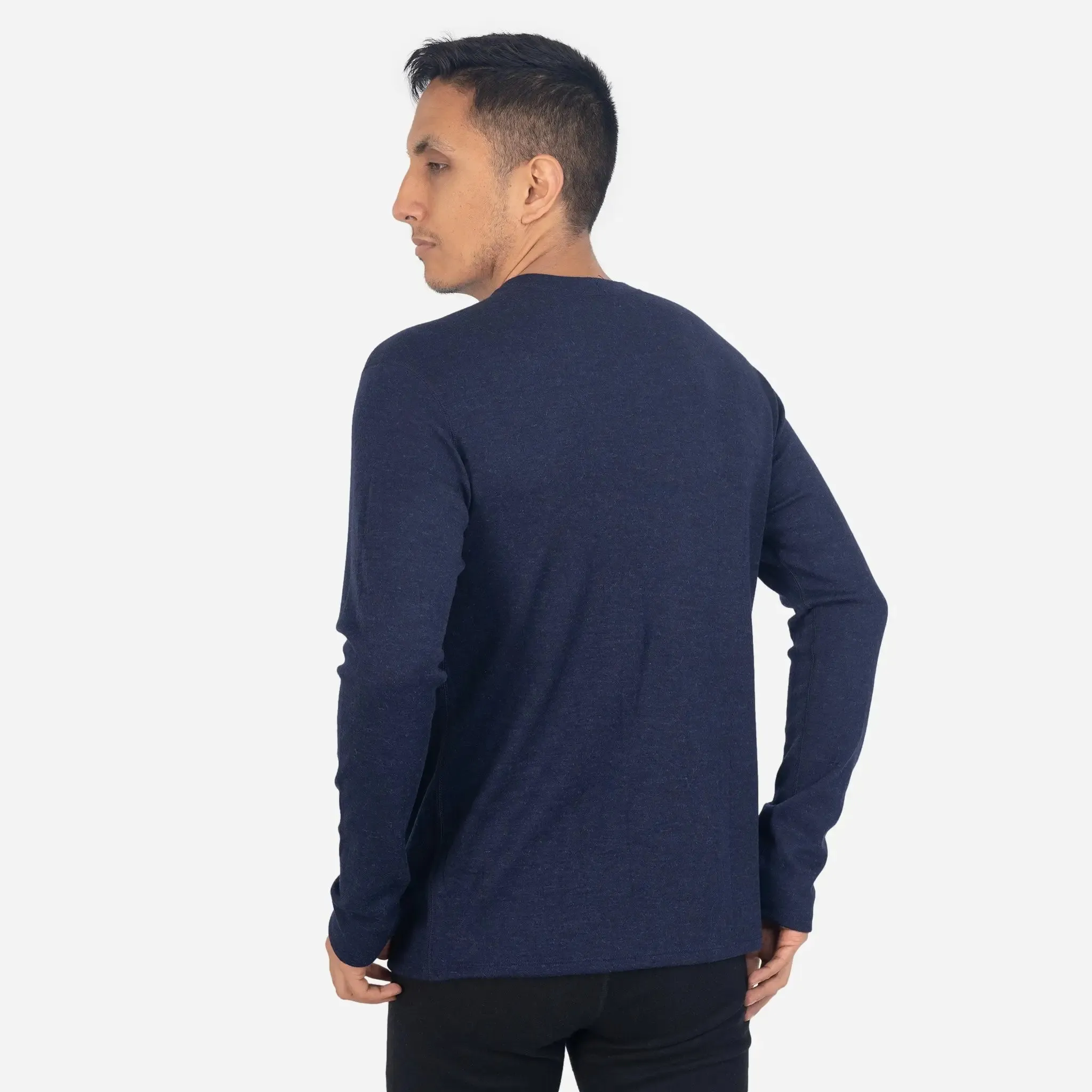 Men's Alpaca Wool Sweater: 300 Lightweight