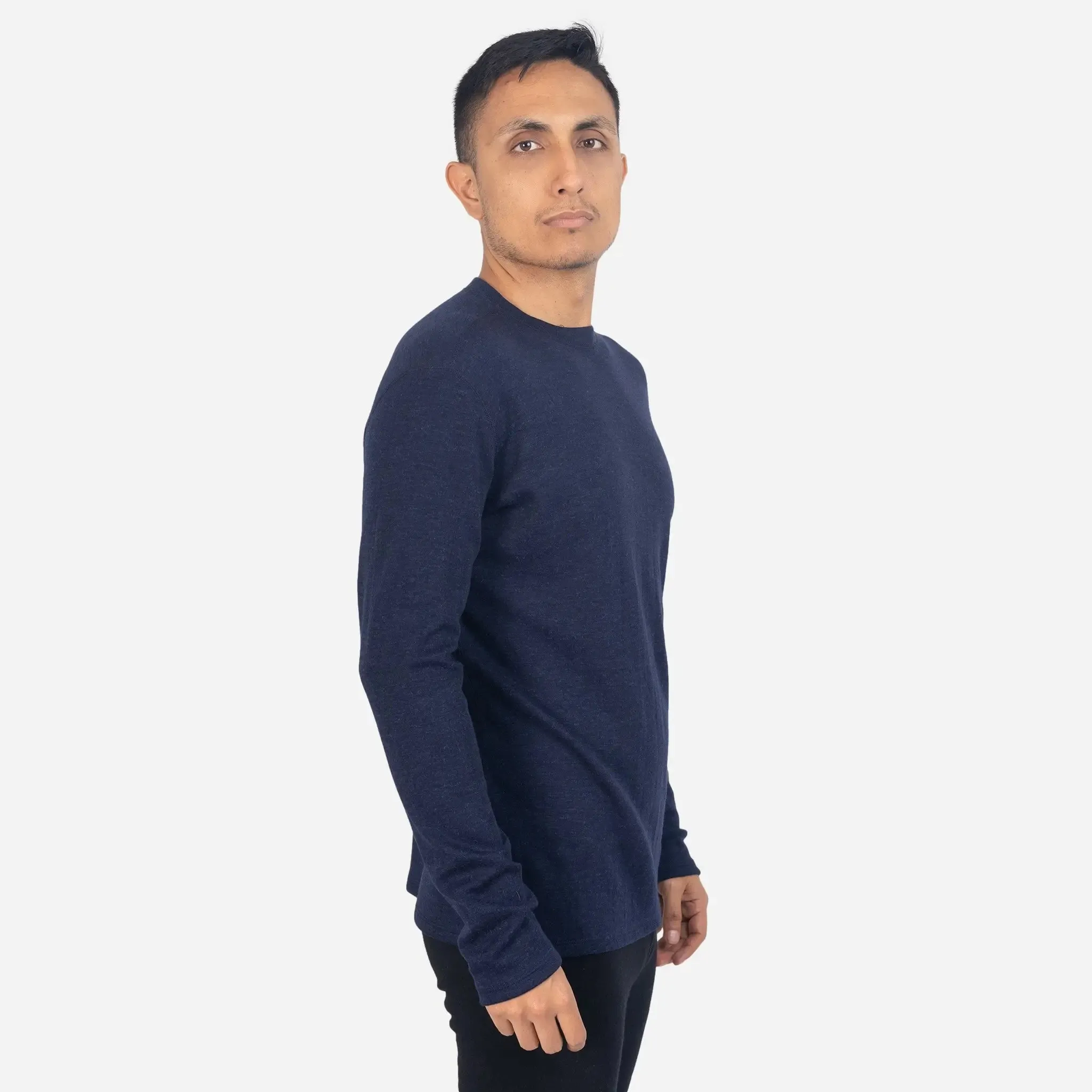 Men's Alpaca Wool Sweater: 300 Lightweight