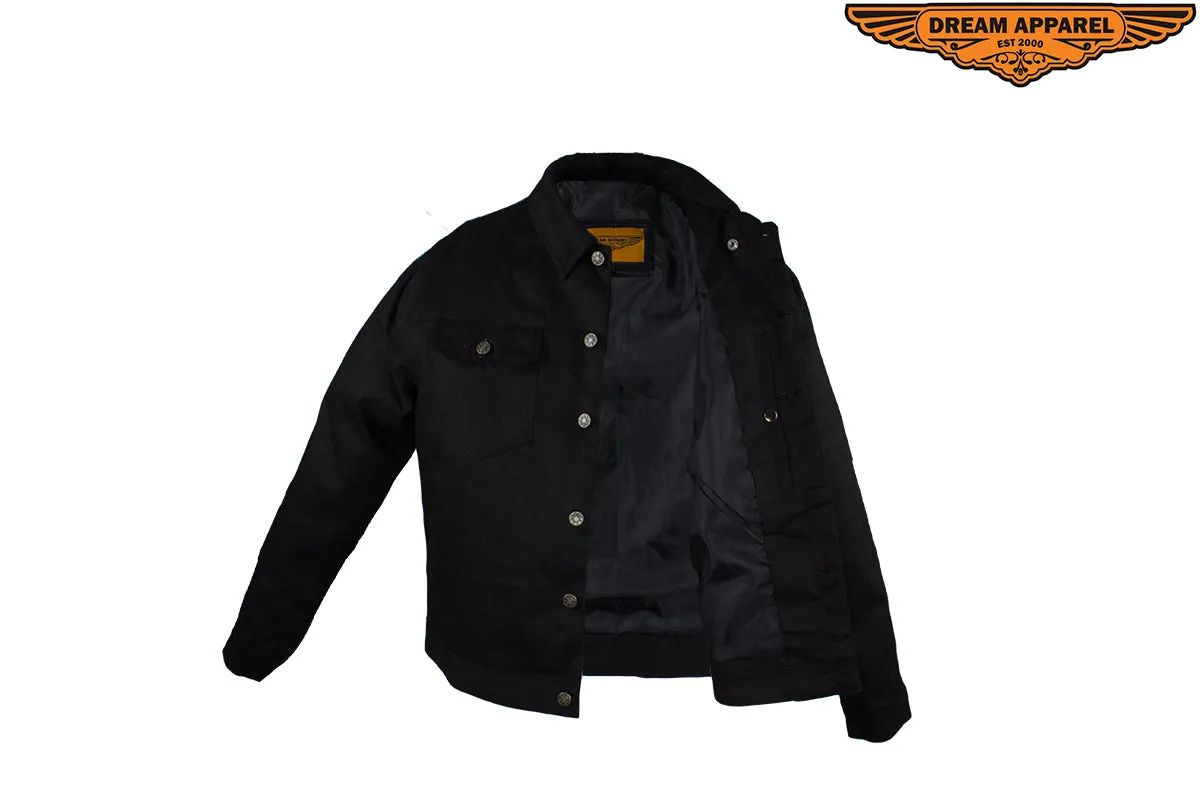 Men's Ultra-Lightweight Black Denim Jacket