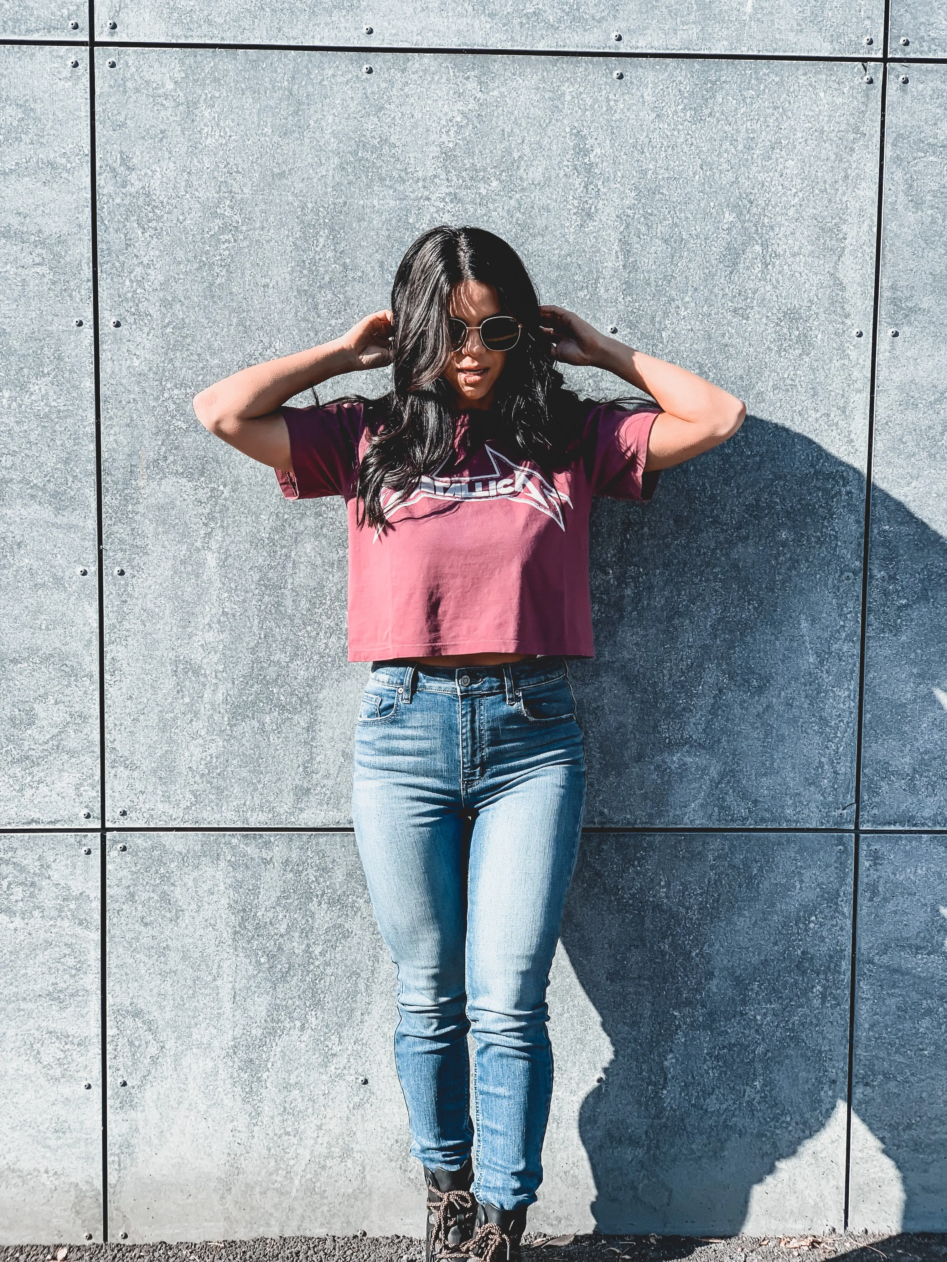 Metallica Young Metal Rebel Crop Tee