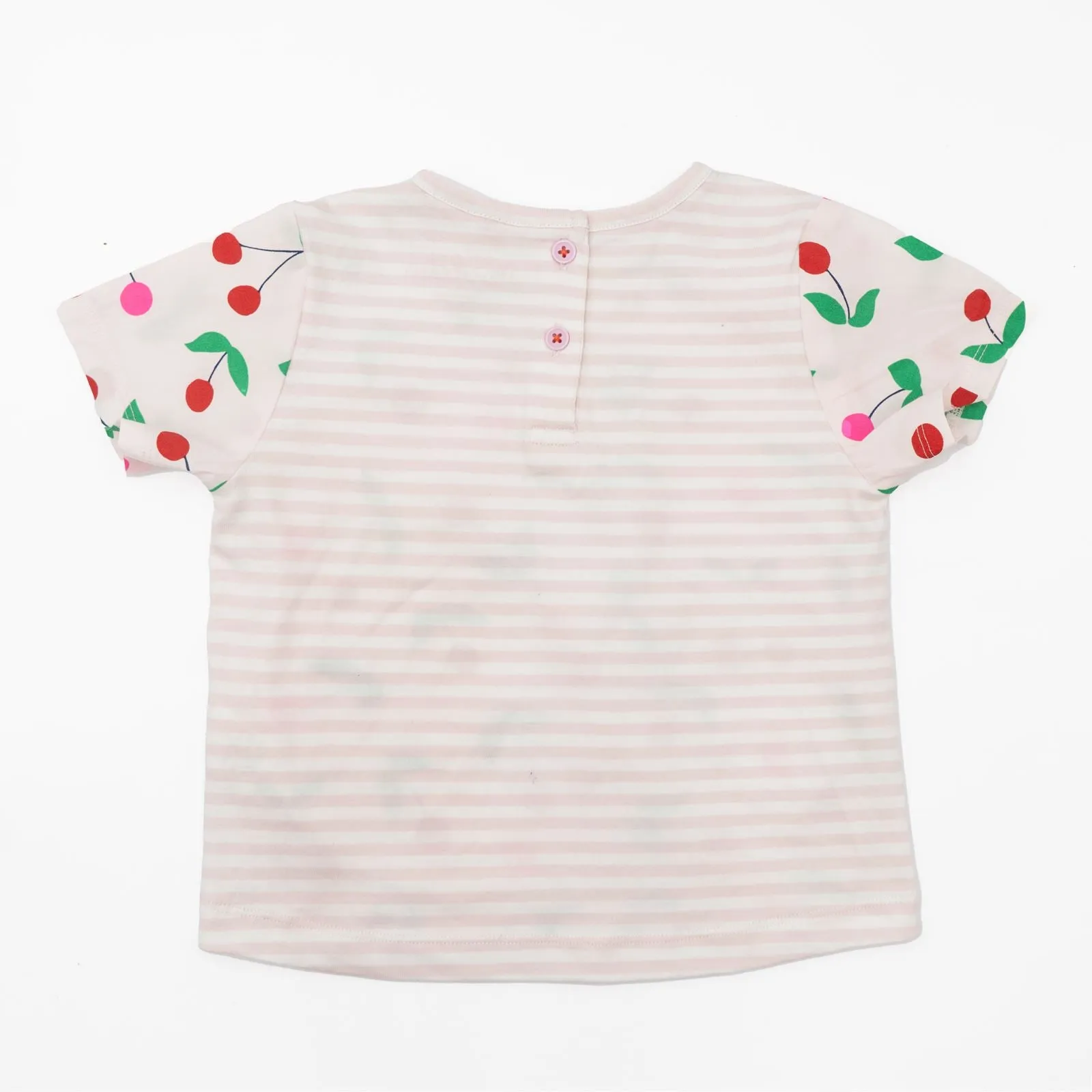 Mini Boden Girls T-Shirt Short Sleeve Cherry Print Comfort Summer Tops