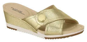 Modare 7123.104 Women Fashion Wedge Slipper in Golden