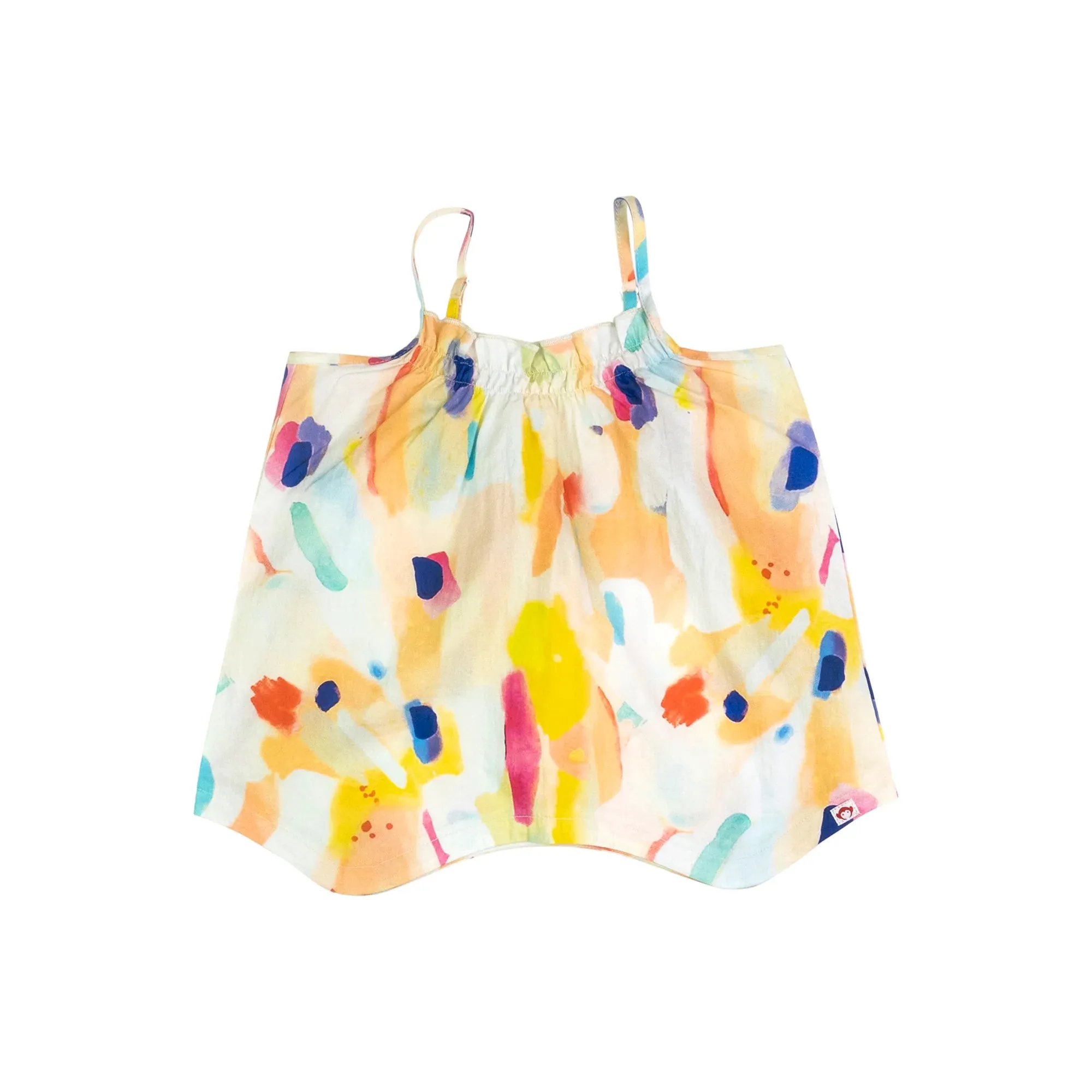 Multicolor Watercolor Harper Top