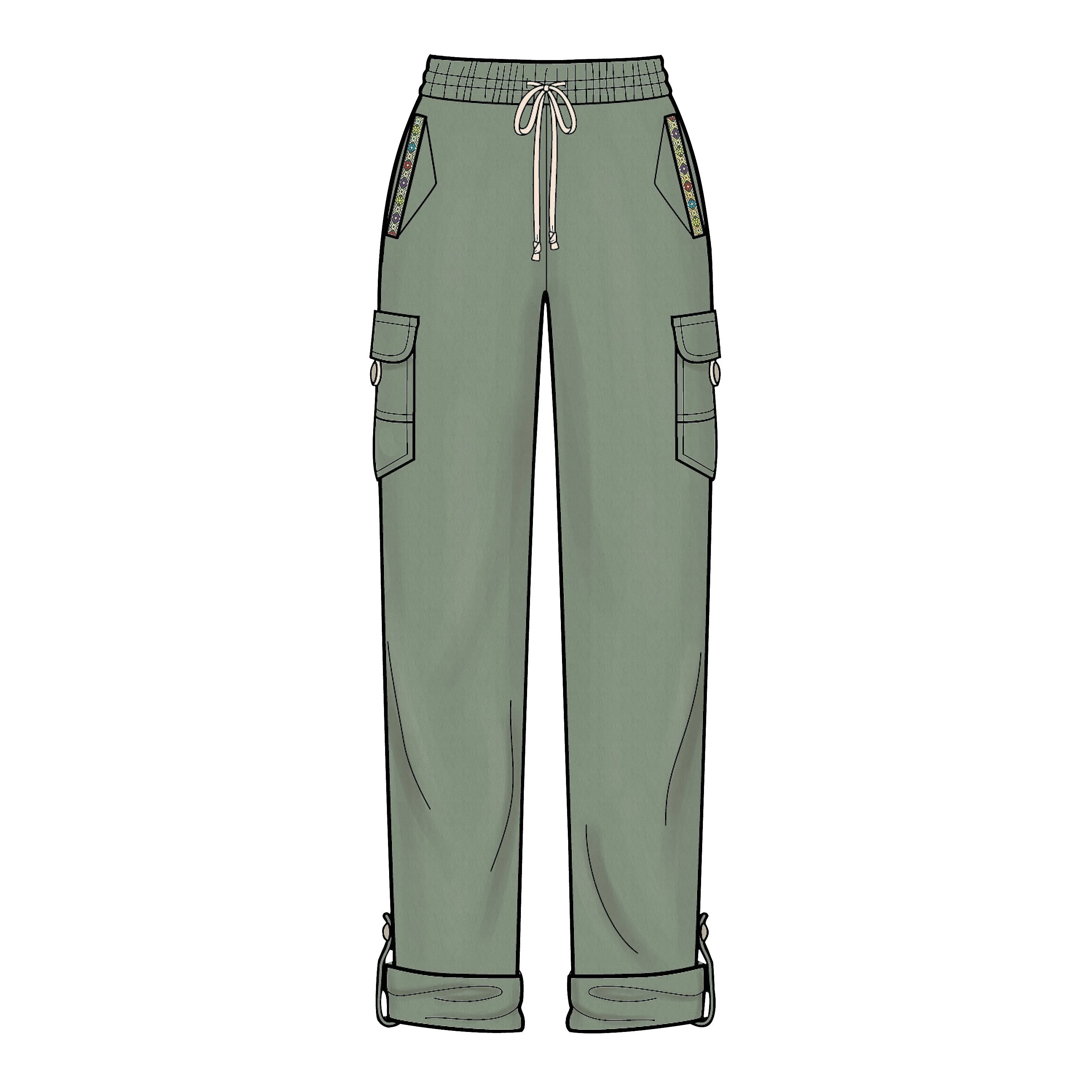 Newlook Pattern N6644 Misses' Cargo Pants and Knit Top