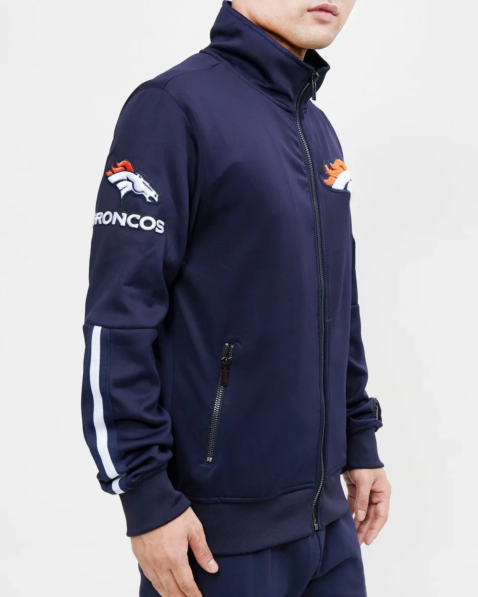 NFL DENVER BRONCOS CLASSIC MEN'S TRACK JACKET (MIDNIGHT NAVY)