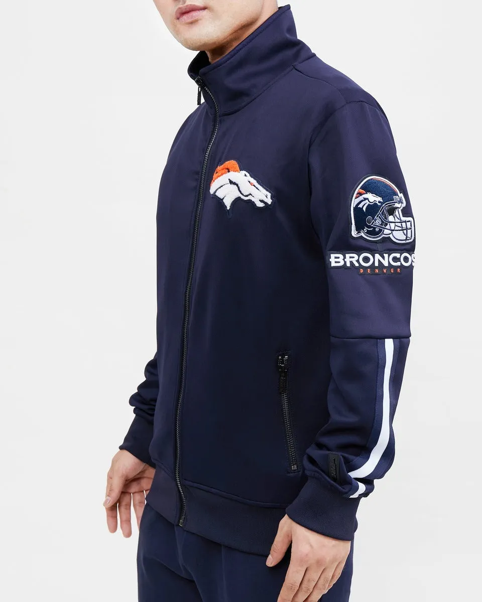 NFL DENVER BRONCOS CLASSIC MEN'S TRACK JACKET (MIDNIGHT NAVY)