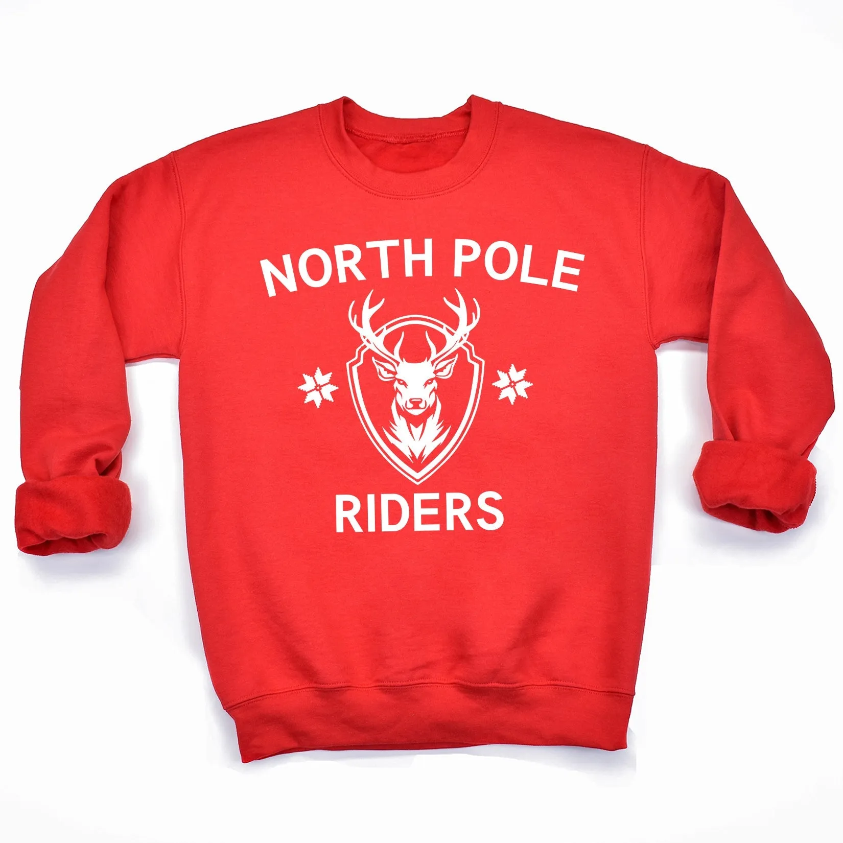 North Pole Riders Christmas Sweater - Christmas Jumper Sweatshirt - All Sizes