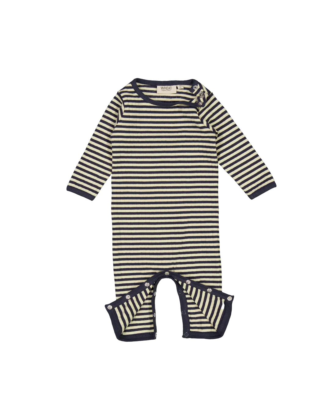 ONESIE WHEAT MIDNIGHT STRIPE