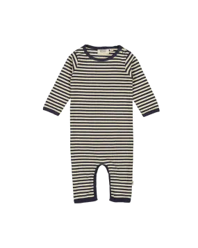 ONESIE WHEAT MIDNIGHT STRIPE