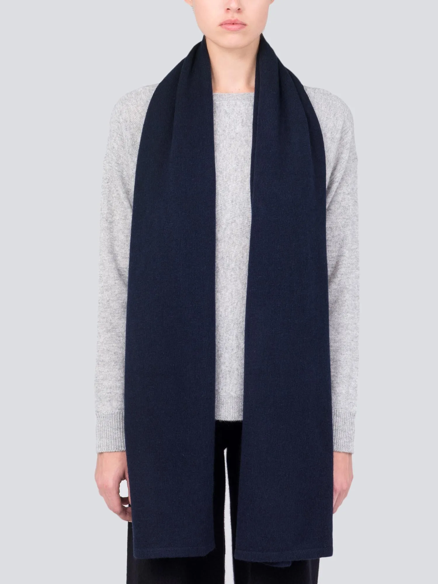 Oversized Scarf_Dark Navy