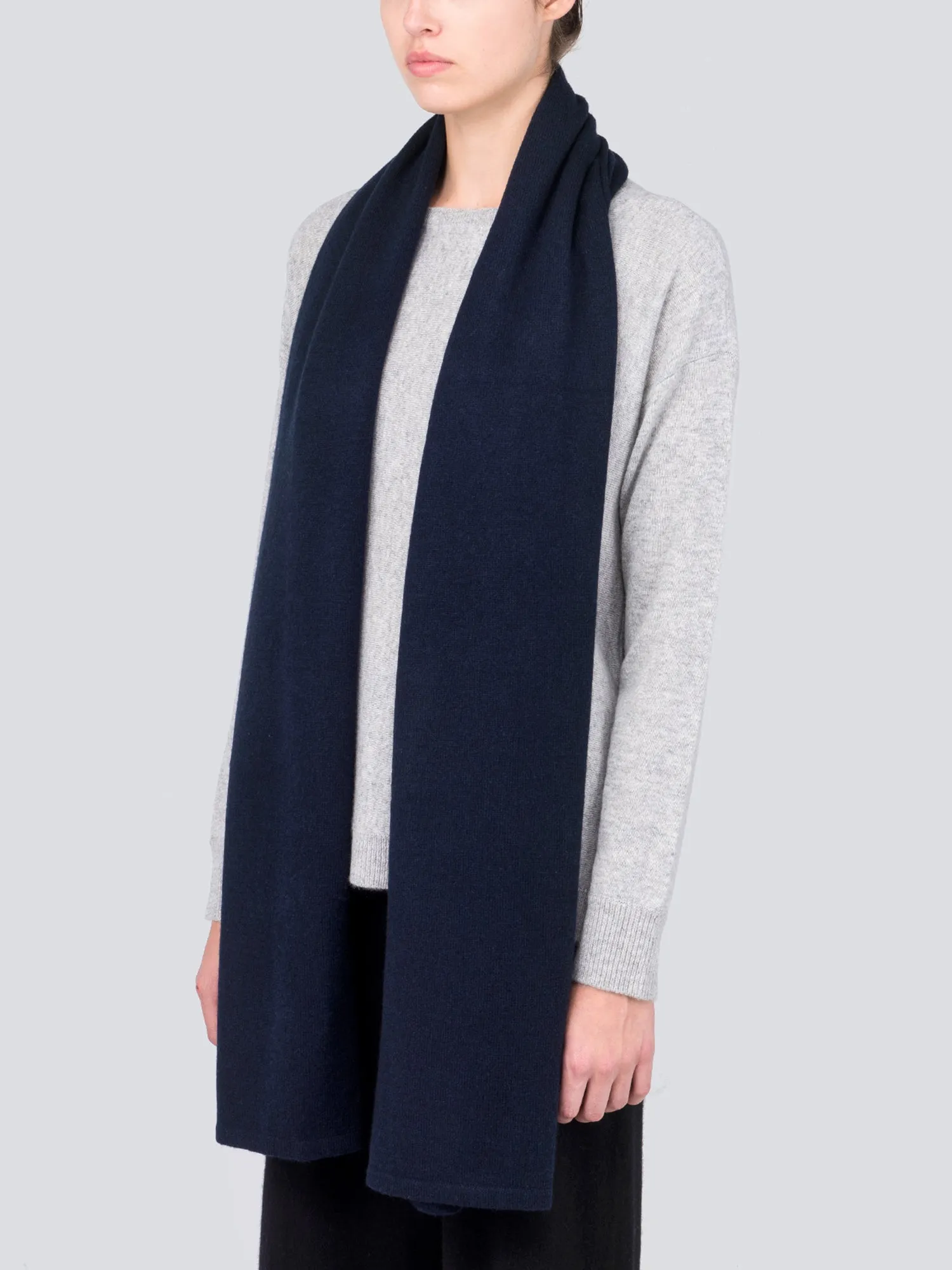 Oversized Scarf_Dark Navy