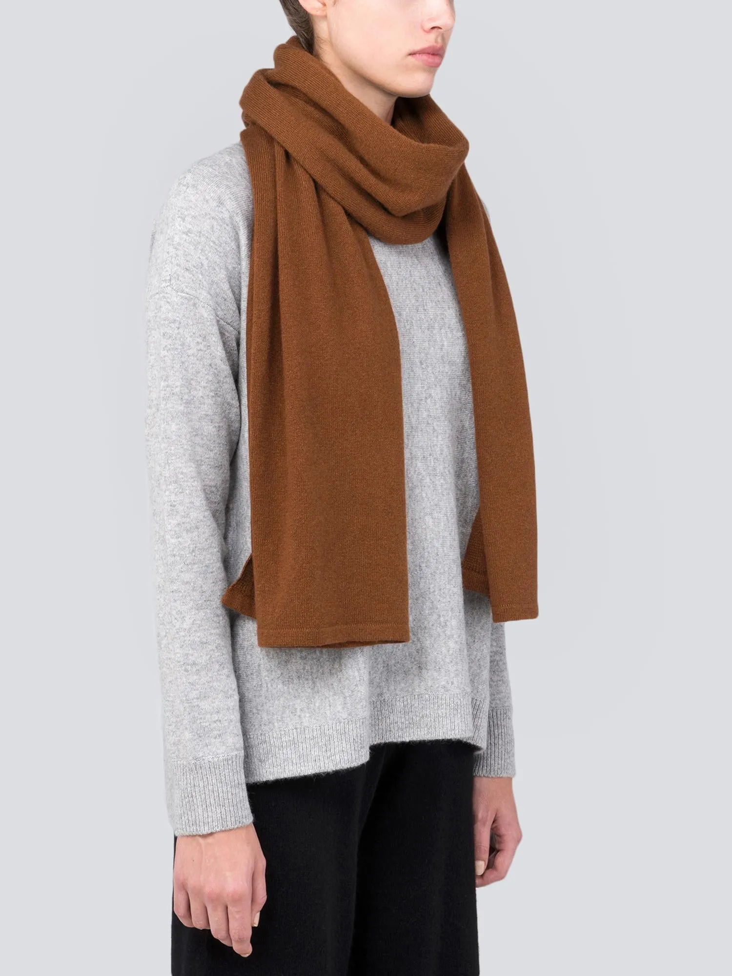 Oversized Scarf_Deep Camel