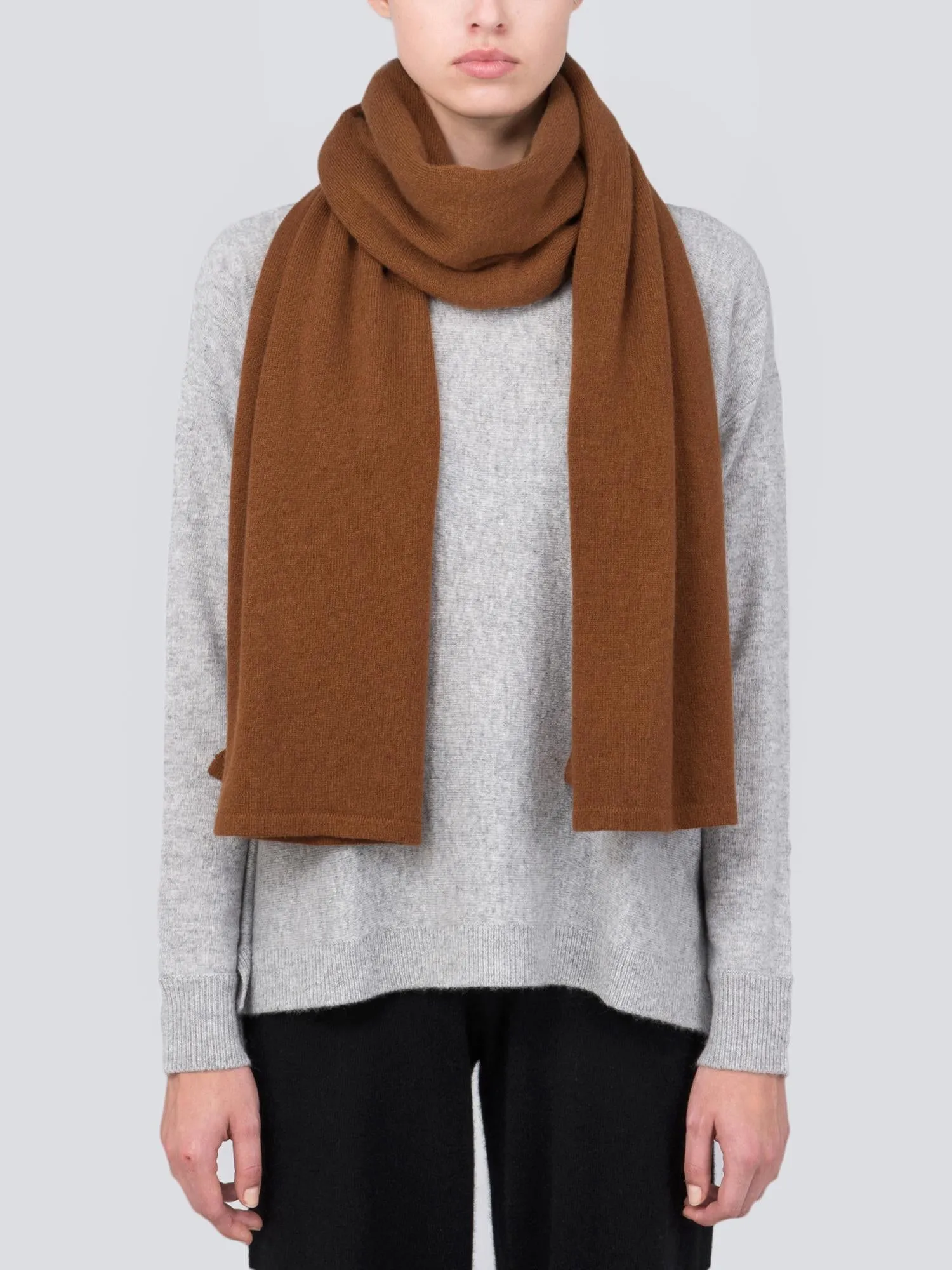 Oversized Scarf_Deep Camel