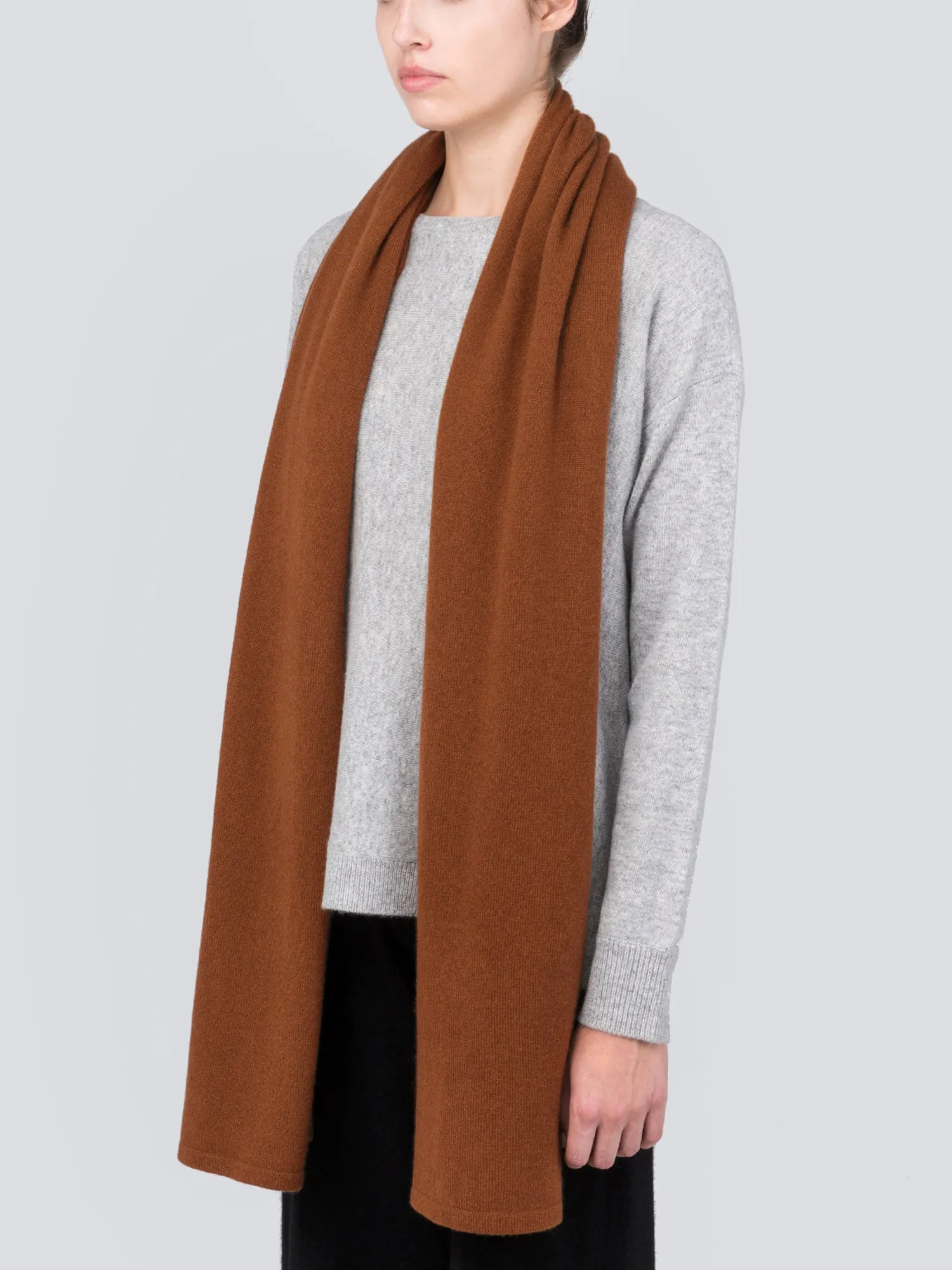 Oversized Scarf_Deep Camel