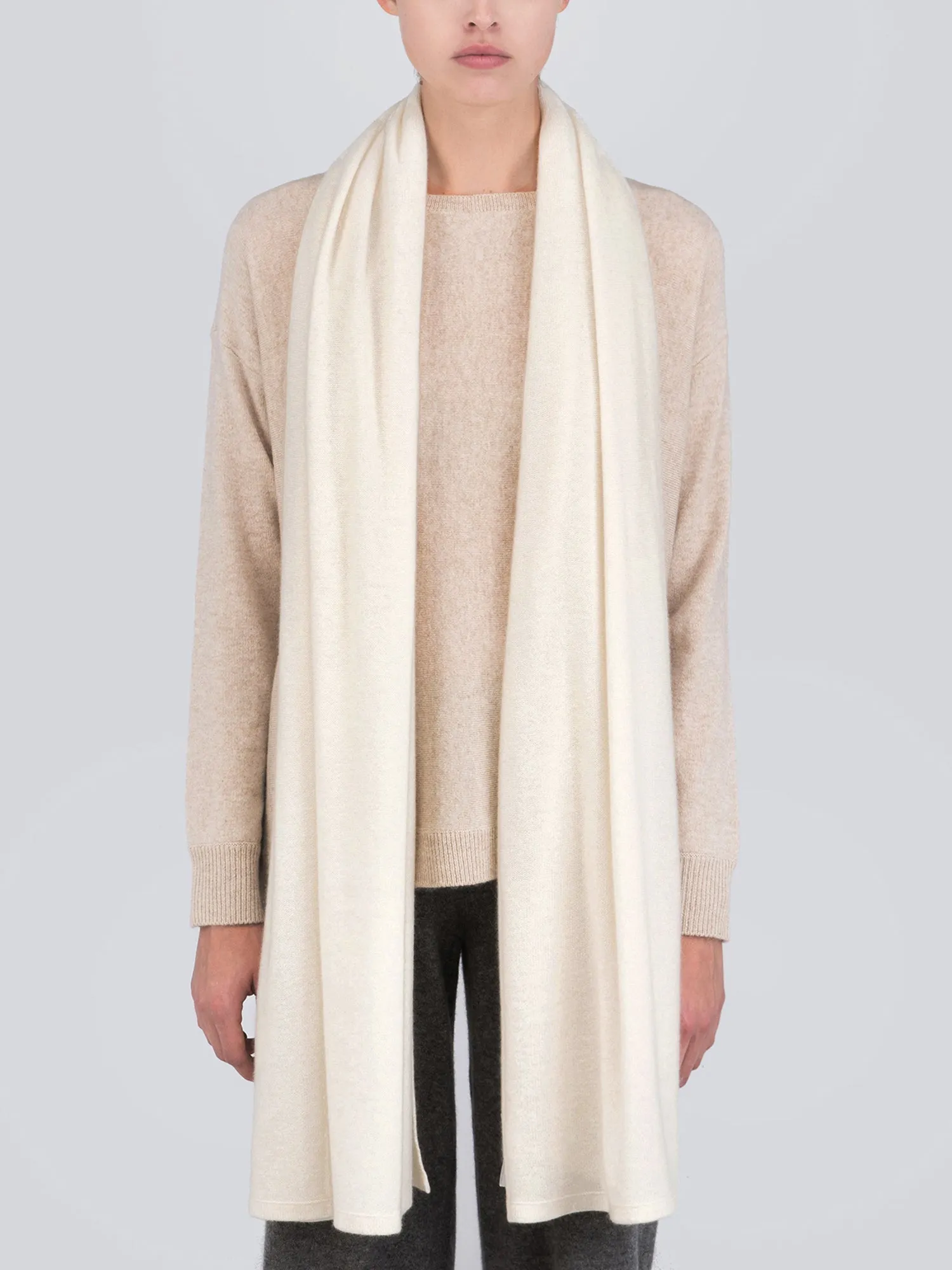 Oversized Scarf_Ivory