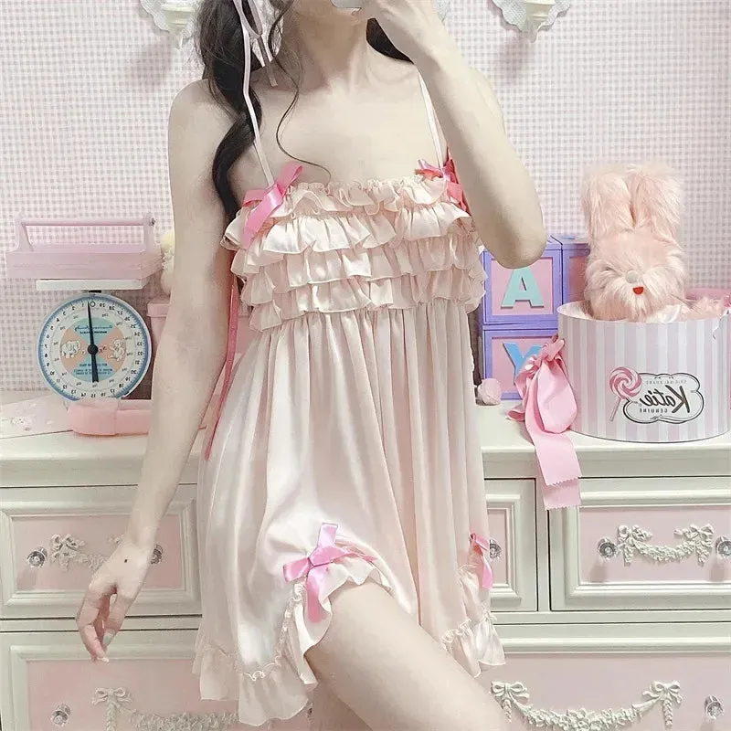 Pink Ruffled Nighty