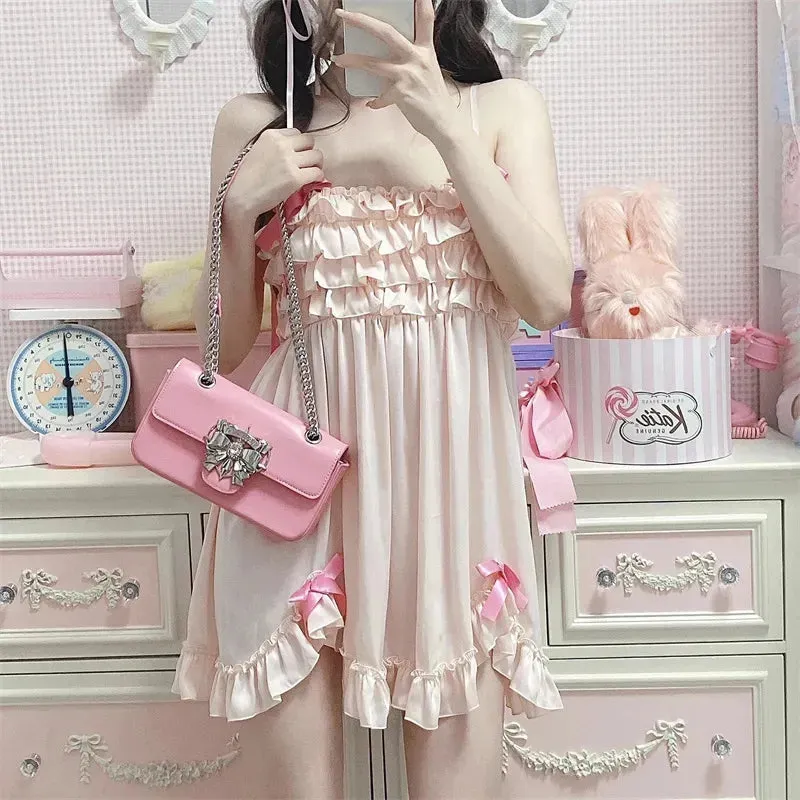 Pink Ruffled Nighty