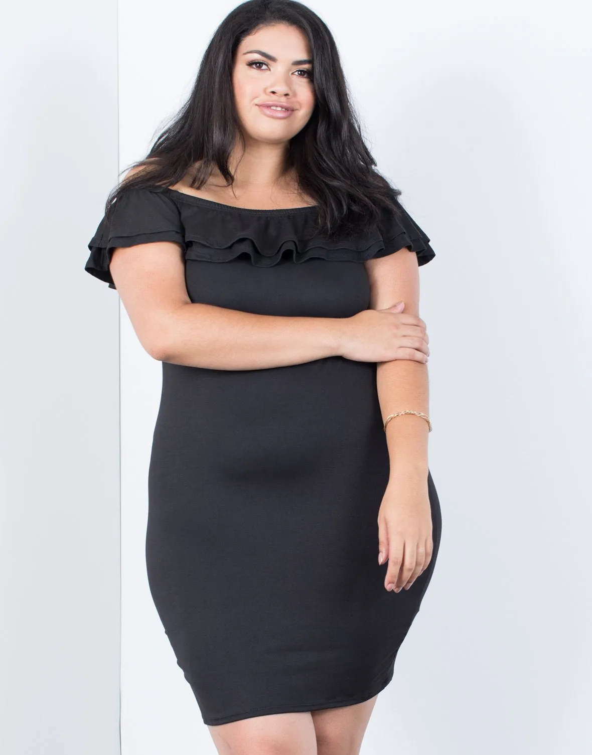 Plus Size Blair Ruffled Dress