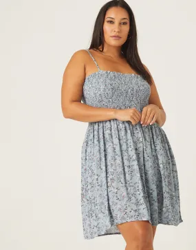 Plus Size Floral Mini Sundress