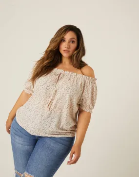 Plus Size Flowy Floral Blouse