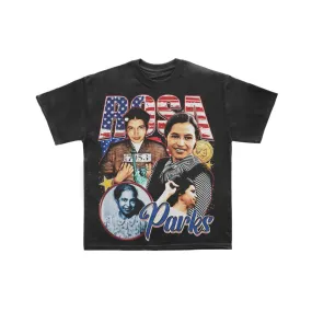 Present Vintage "Rosa Parks" Tee (Washed-Black)