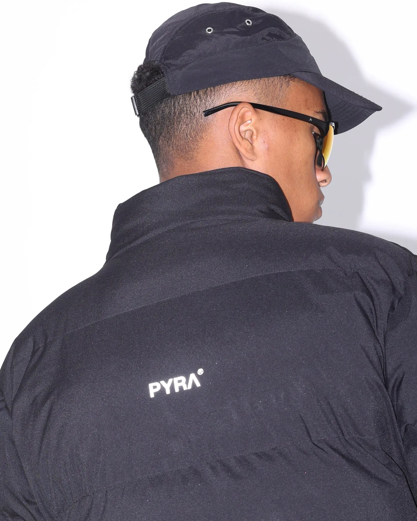 PYRA Padded Puffa Jacket Black