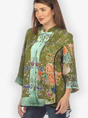 Queenly Radiant Charm Silk Shirt