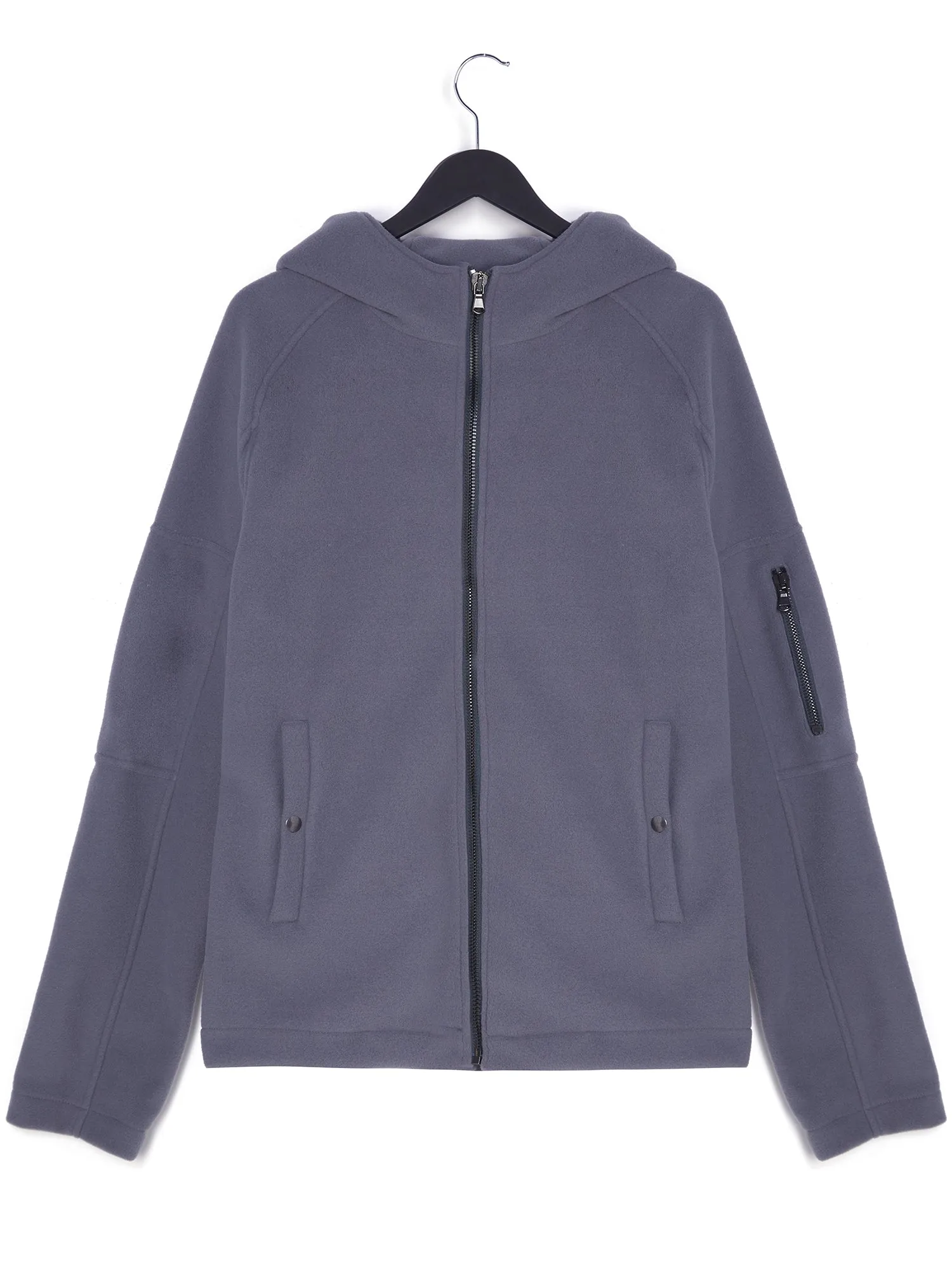 Recycled Zip Through Hooded Fleece