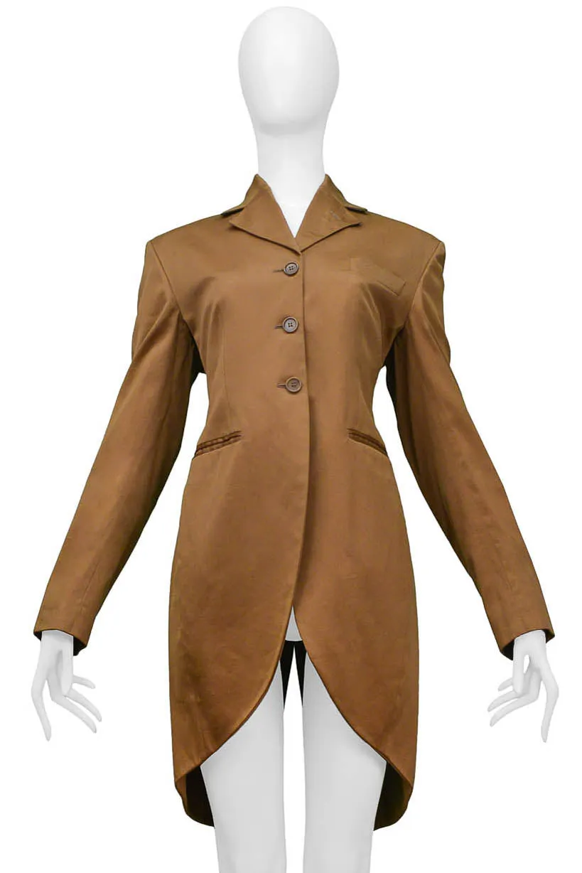 ROMEO GIGLI GOLD LONG RIDING COAT