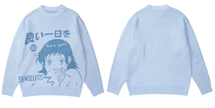 Shinji Enigma Textured Knit Pullover Sweater