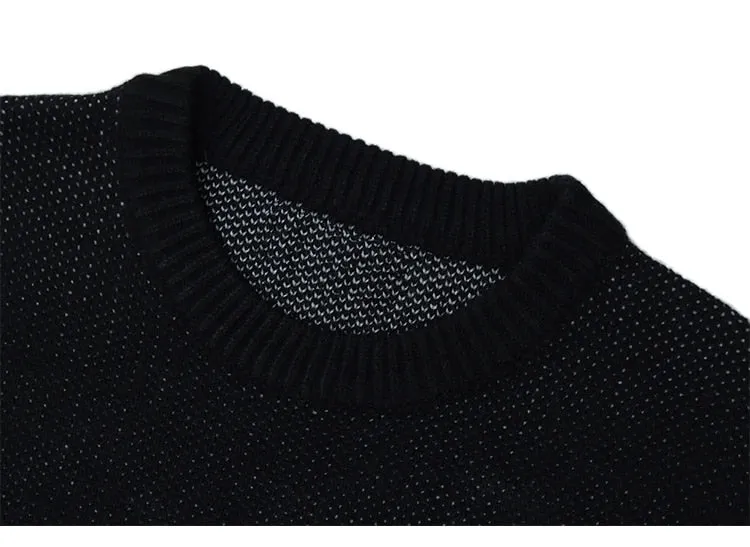 Shinji Enigma Textured Knit Pullover Sweater