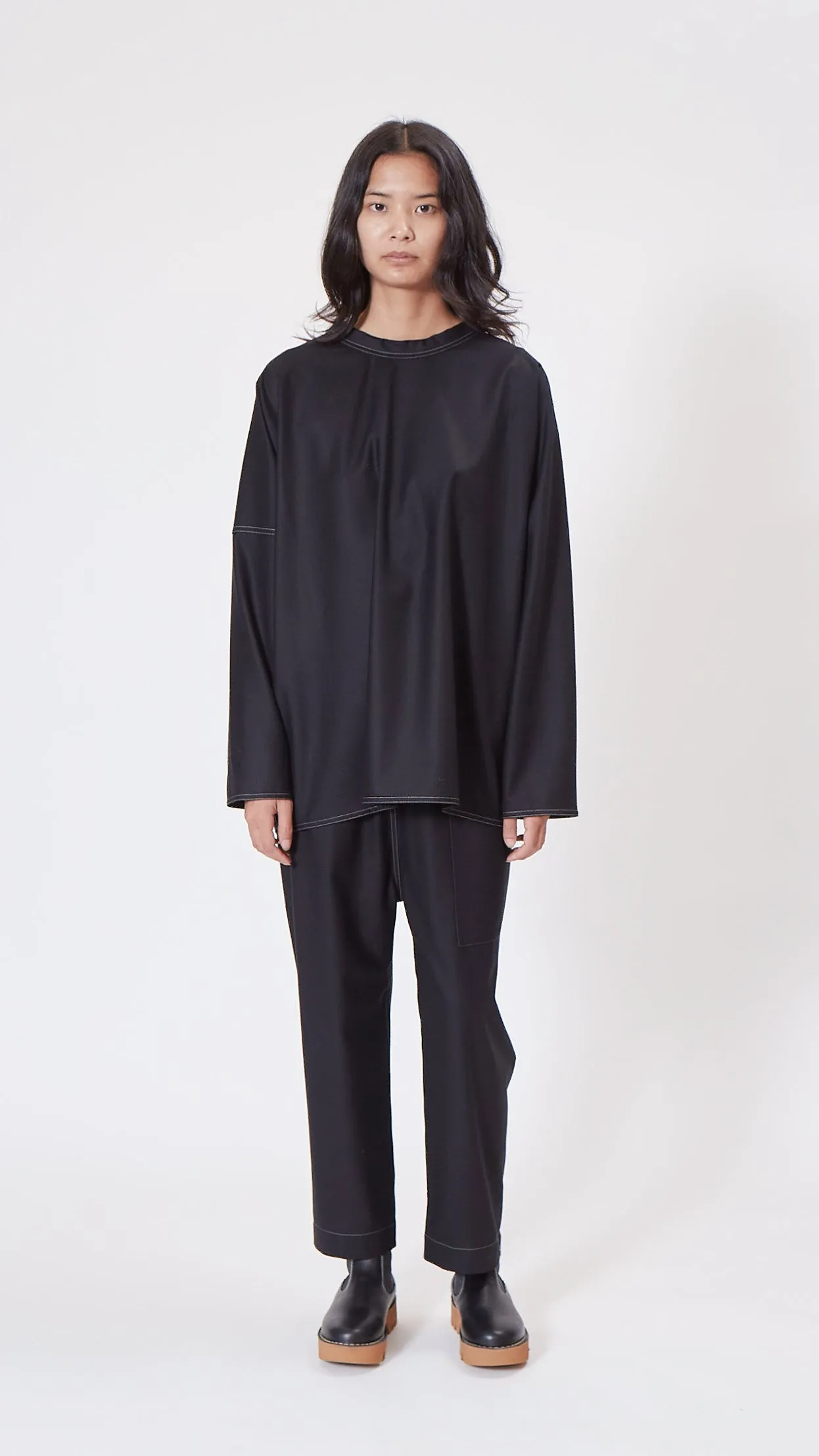 Sofie D'Hoore Box Top in Black