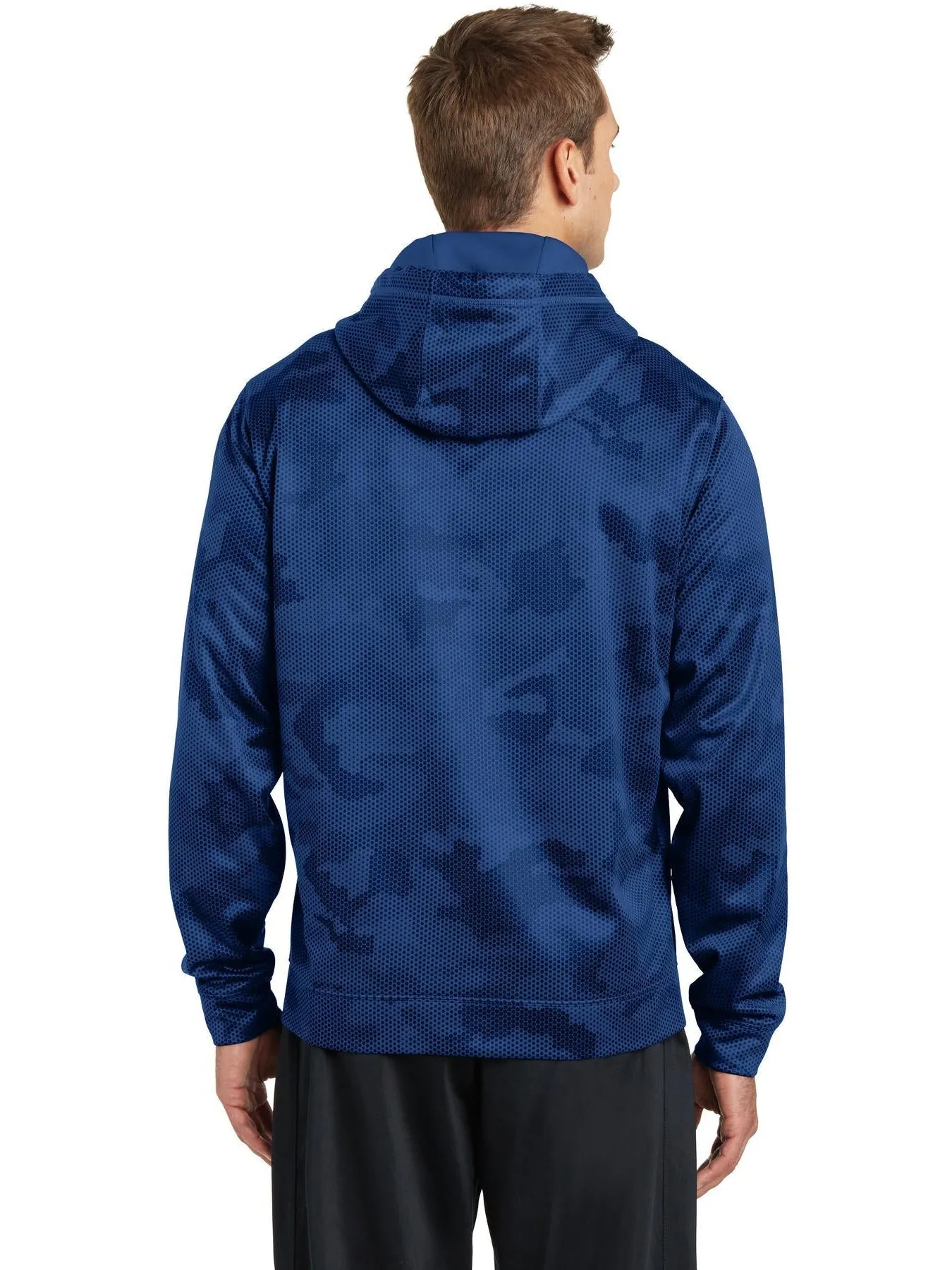 Sport-Tek Sport-Wick Camohex Fleece Hooded Pullover