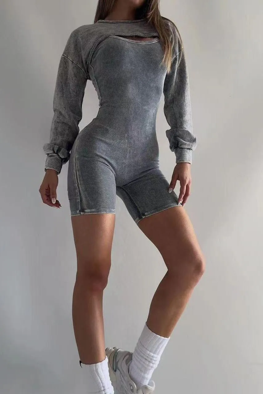 Sports Style Vest Jumpsuit