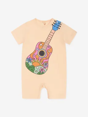 Stella McCartney Baby Girls Guitar Print Romper in Pink