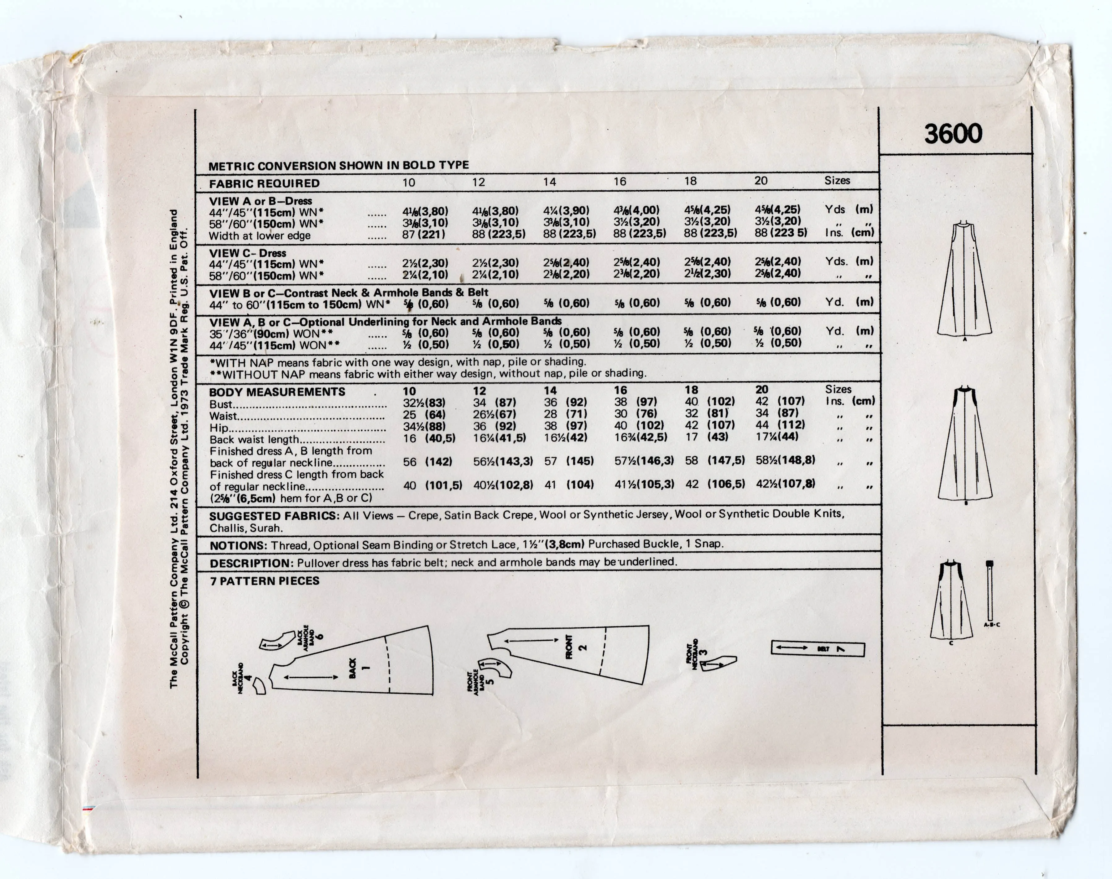 Style 4697 Womens Straight Skirts 1980s Vintage Sewing Pattern Size 14 Waist 28 inches