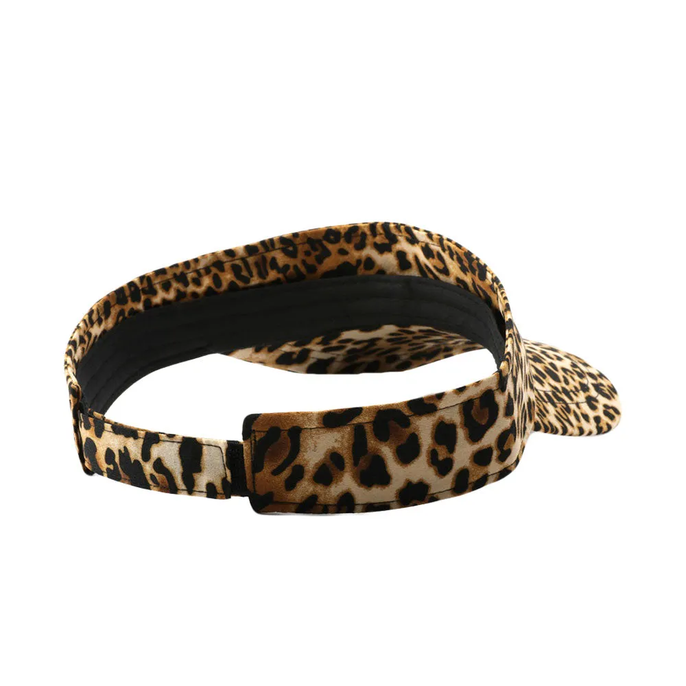 Sun Visor Summer UV Protection Leopard Beach Cap YZV0150