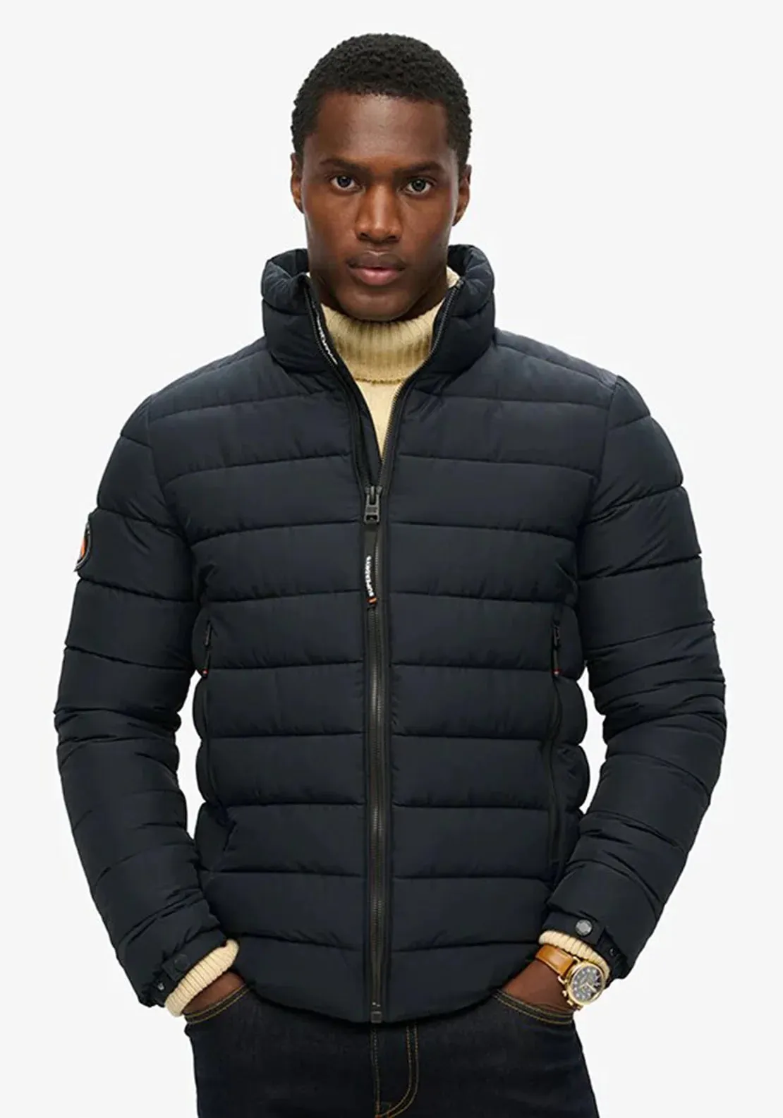 Superdry Fuji Embroidered Padded Jacket - Eclipse Navy