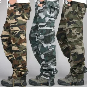 Tactical Camouflage  High-Quality Cotton Multi-Pocket Trousers