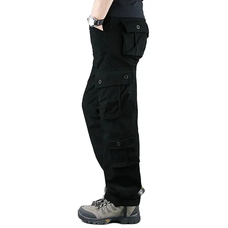 Tactical Camouflage  High-Quality Cotton Multi-Pocket Trousers