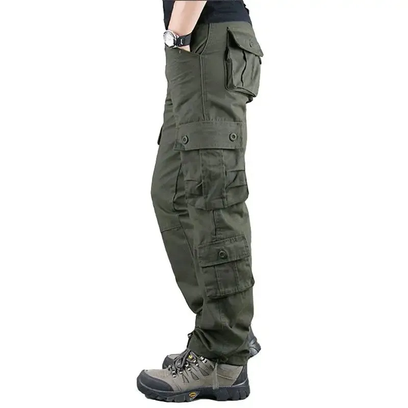 Tactical Camouflage  High-Quality Cotton Multi-Pocket Trousers