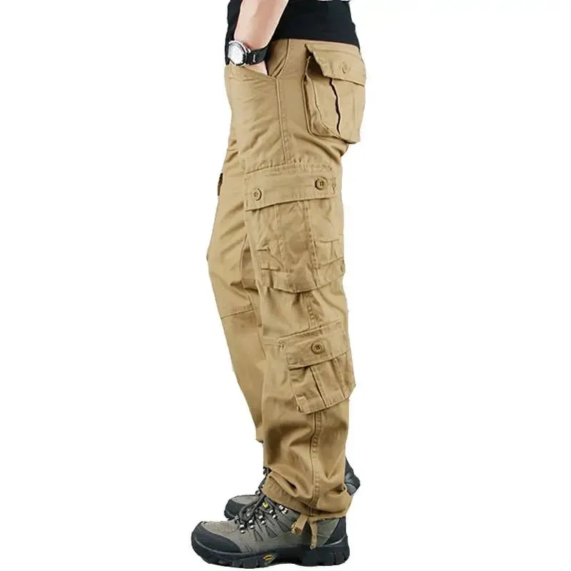 Tactical Camouflage  High-Quality Cotton Multi-Pocket Trousers