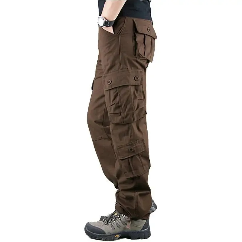 Tactical Camouflage  High-Quality Cotton Multi-Pocket Trousers