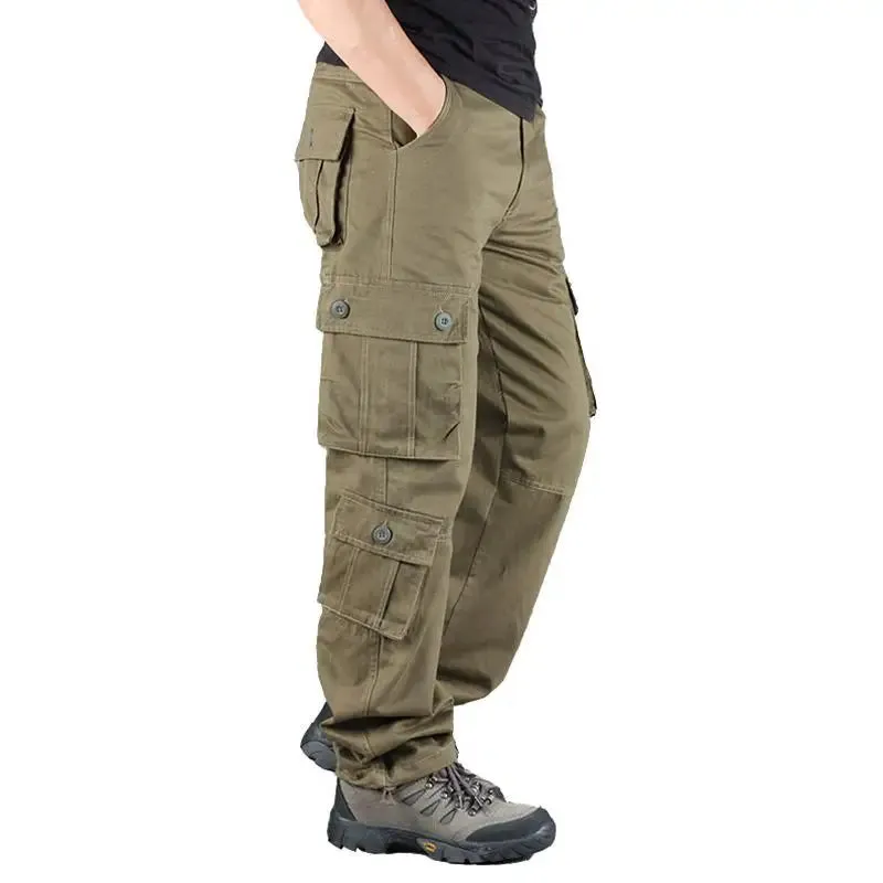 Tactical Camouflage  High-Quality Cotton Multi-Pocket Trousers