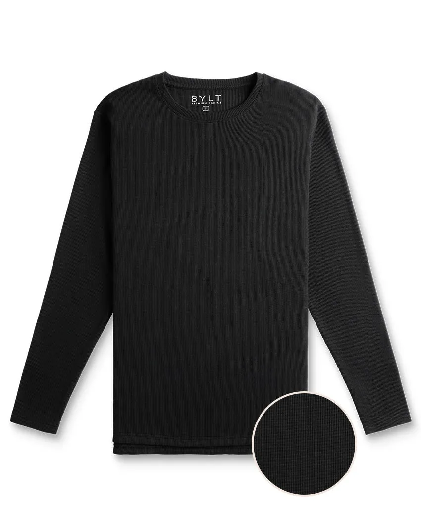 Thermal Long Sleeve Split-Hem