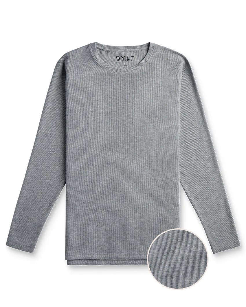 Thermal Long Sleeve Split-Hem