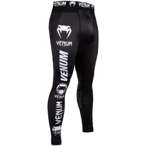 Venum Logos Compression Tights - Black/White