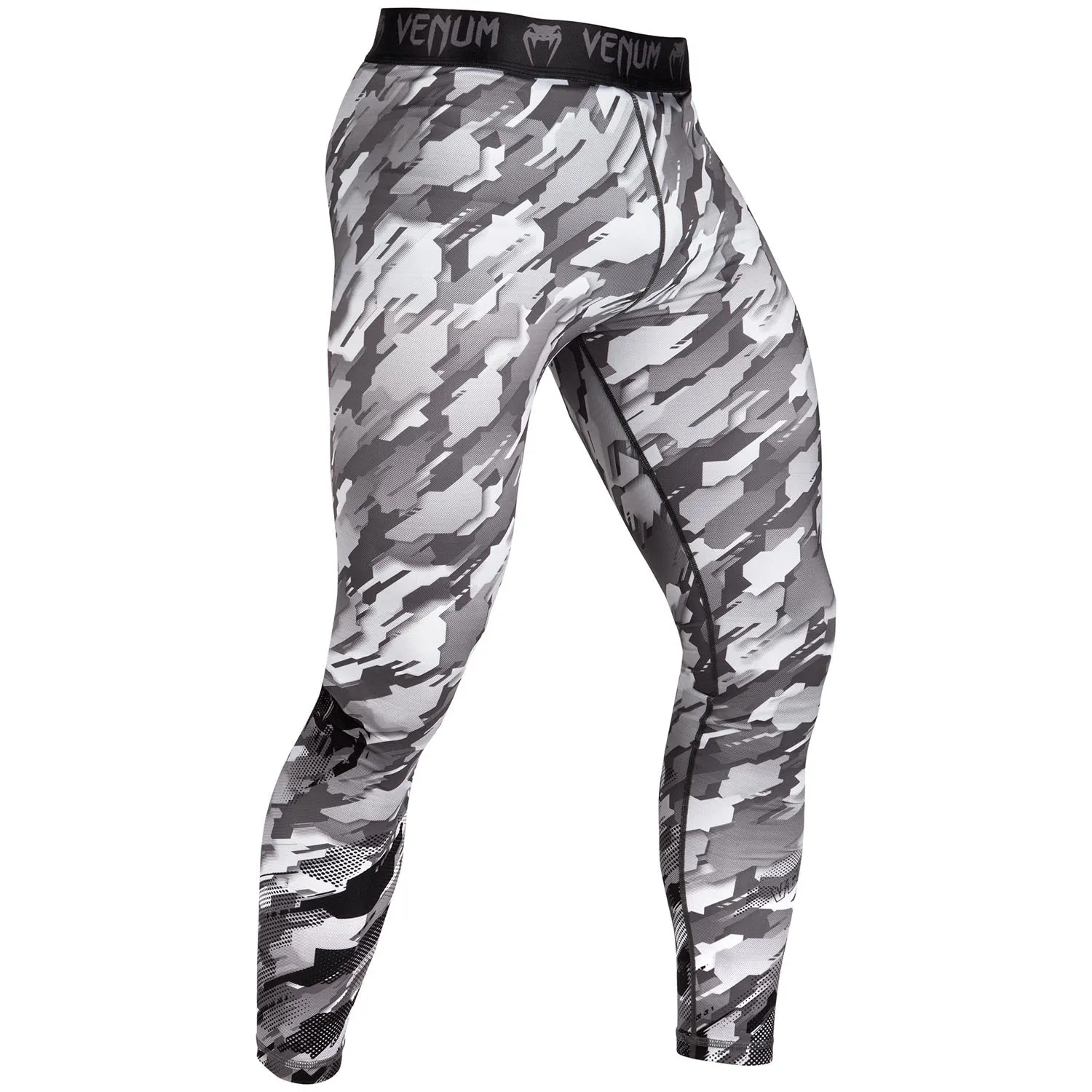 Venum Tecmo Compression Tights - Black/Grey