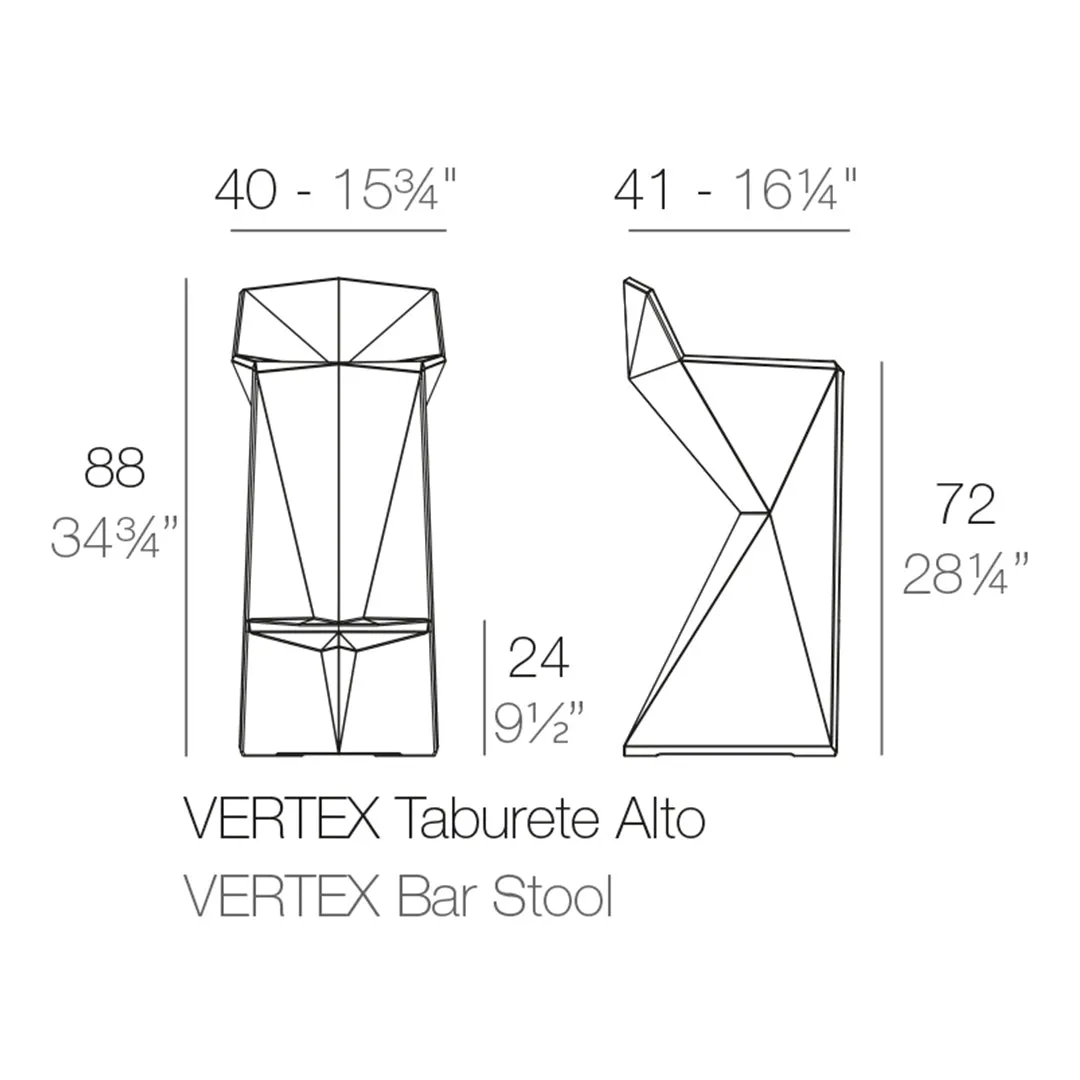 Vertex Bar Stool - Modern Patio Furniture