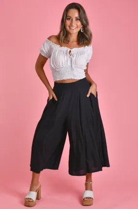 VGLP280 - CARMELLA PANT WITH POCKETS - BLACK